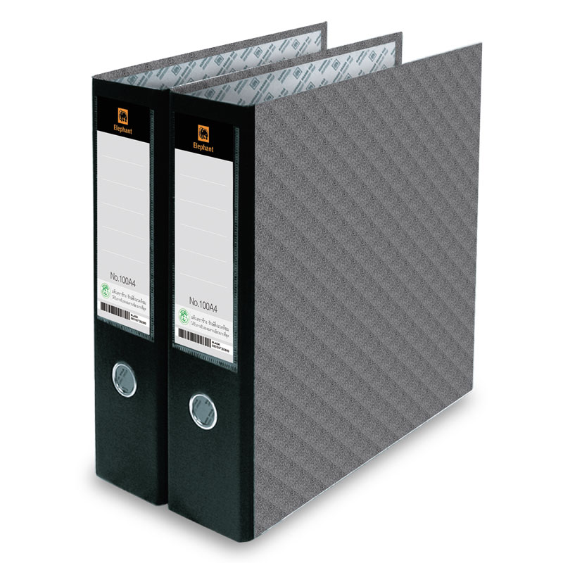 Wide Spine A4 Binder, 3-Inch Spine, Black, Elephant Brand 100