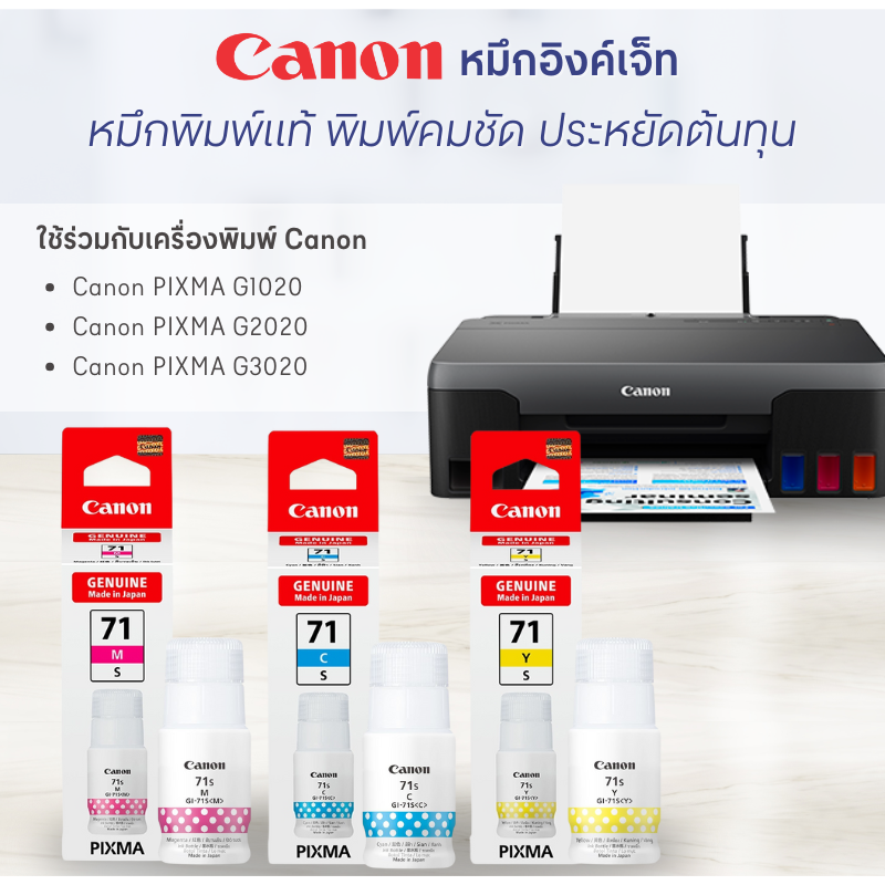 CANON CANON หมึกอิงค์เจ็ท รุ่น GI-71S CYAN สีฟ้า | ลด | Central Online