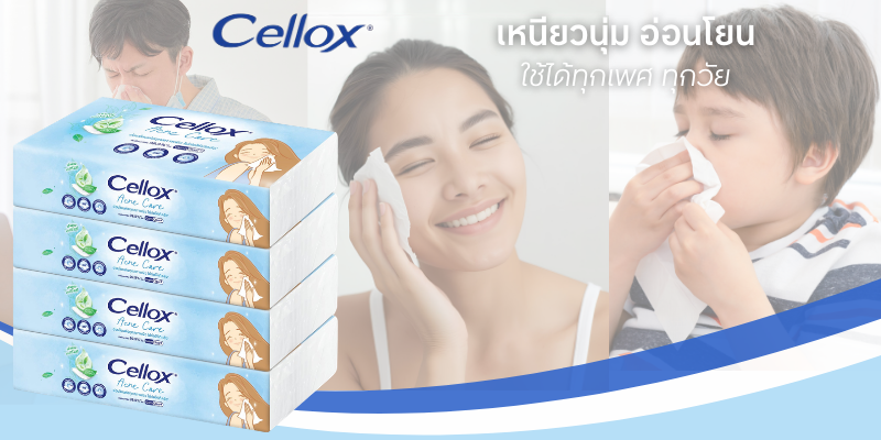 CELLOX CELLOX กระดาษทิชชู่เช็ดหน้า Acne Care 100 แผ่น แพ็ค 4 ห่อ | ของ ...