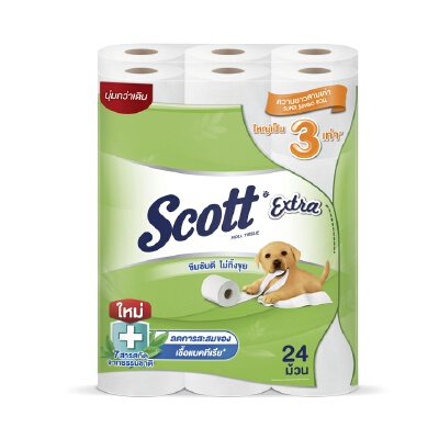 Scott Extra SCOTT Toilet Paper Extra 3X Length Pack 24 Rolls | OfficeMate