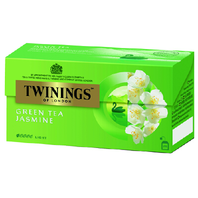 TWININGS ชาอังกฤษ สูตร Green Tea Jasmine ขนาด2กรัม (25 ซอง)