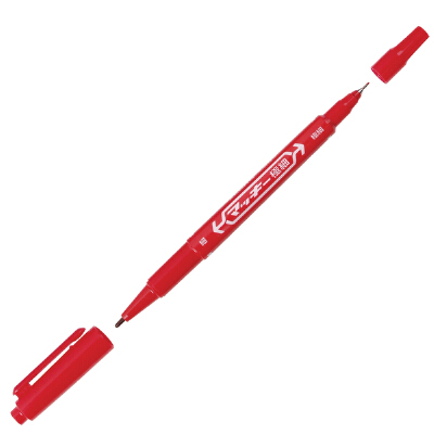 Zebra Twin Tip Permanent Marker MO-120MC Red | OfficeMate