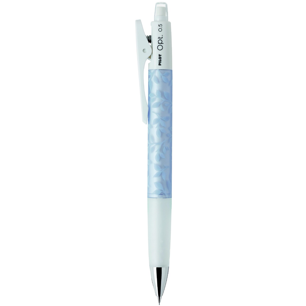 ดินสอกดเขย่าได้ PILOT OPT 0.5 mm. สีฟ้า ลายดอกไม้ | B2S