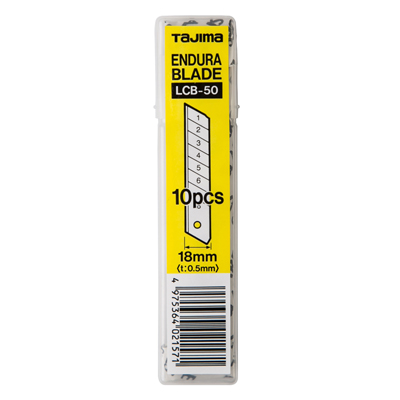 TAJIMA ใบมีดคัตเตอร์ รุ่น LCB-50 ขนาด 18x100 มม. (แพ็ค 10 ชิ้น)