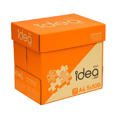 กระดาษถ่ายเอกสาร IDEA MAX A4 70 แกรม