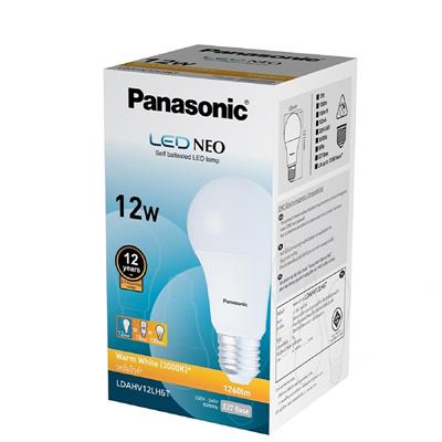 PANASONIC หลอดไฟ LED รุ่น LDAHV12LH6T สีวอร์มไวท์ 12W/1260LM Panasonic