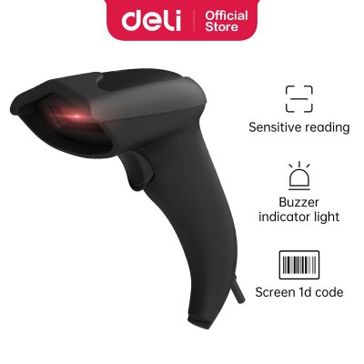 Deli Barcode scanner-CCD 1D wired S201 | OfficeMate