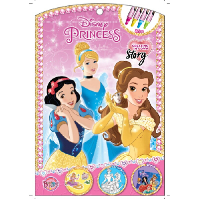 หนังสือ สมุดระบายสี Disney Princess - CREATING MY OWN Story + จิ๊กซอว์ ...