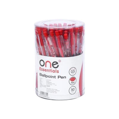 [FREE] ONE Ballpoint Pen Model XT-209 Red 0.5mm (Pack of 50 Pens ...