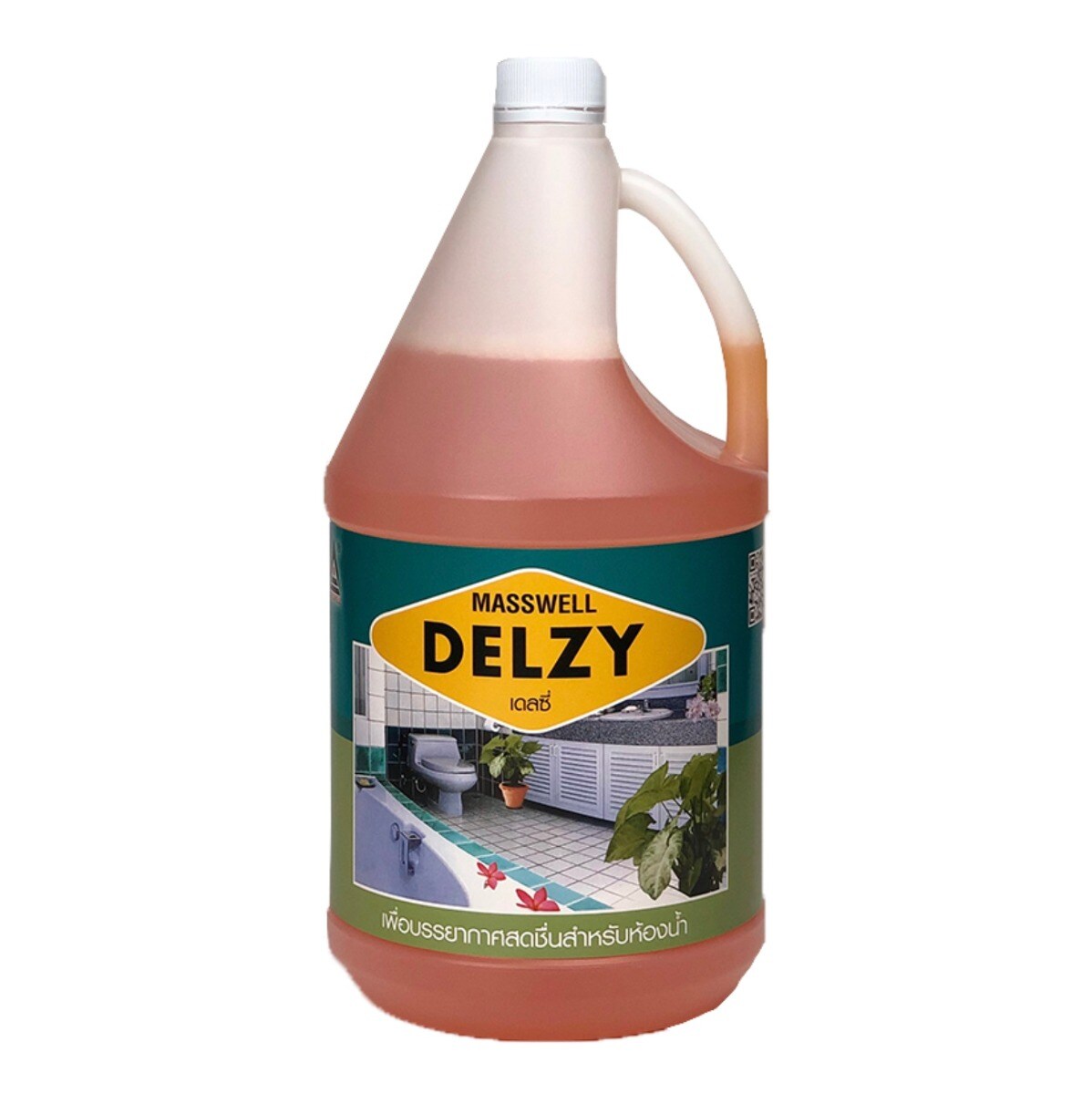 Delzy Masswell น้ำยาดับกลิ่น DELZY กลิ่น Flora (สีส้ม) 3.5 ลิตร | OfficeMate