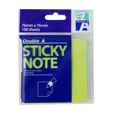 Sticky Note Double A S8858741717129TH :76x76mm: Neon | OfficeMate