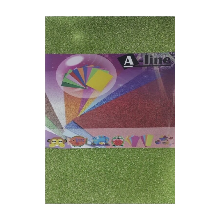 กระดาษโฟม ALine ขนาด A4 ชุด 10 ชิ้น สีเขียวอ่อน OfficeMate