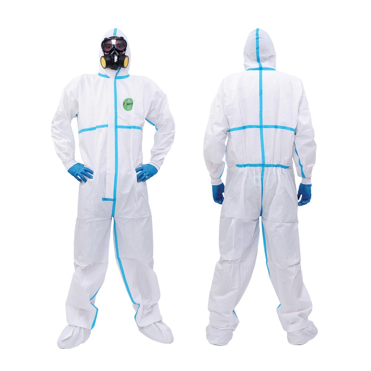ชุด PPE ชุดคลุมเต็มตัวใช้แล้วทิ้ง Disposable Coverall ไซส์ M | OfficeMate