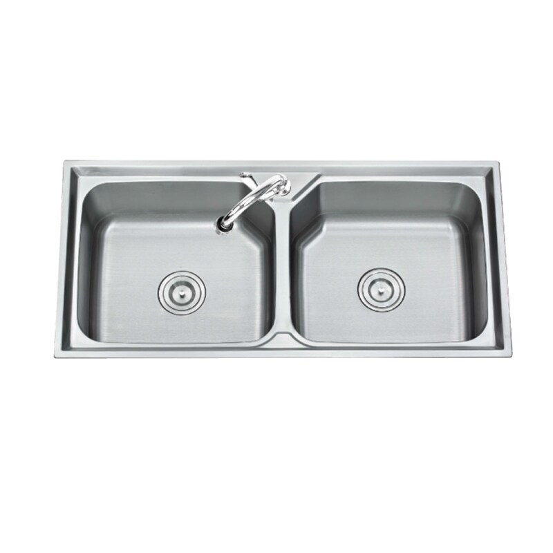 Sink อ่างล้างจานแบบ2หลุม Tecnostar TNS 201000 SS | OfficeMate