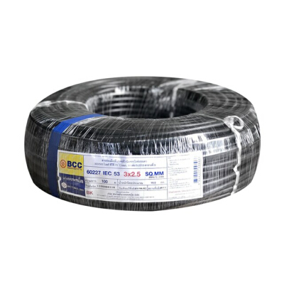 Electric Cable BCC VCT 3*2.5 SQ.MM. Size 100 M. Black | OfficeMate