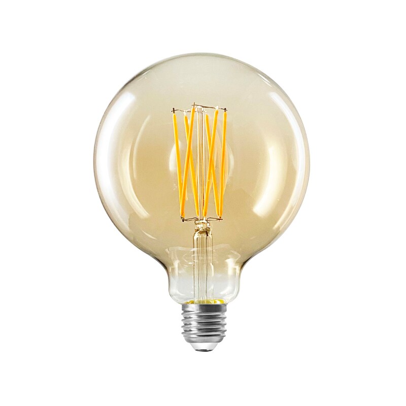 LUZINO หลอดวินเทจ LED 4 วัตต์ รุ่น FB004ID-1 กระจกสีชาทอง E27 (ขนาด 13x13x19 ซม.) LUZINO