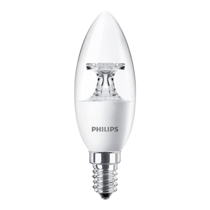 หลอดไฟ LED 4 วัตต์ Warm White PHILIPS รุ่น B35 ND CANDLE E14 Philips