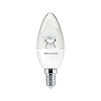 หลอดไฟ LED 4 วัตต์ Daylight RACER รุ่น KATIE CANDLE 4W E14/DL Racer