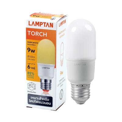 หลอดไฟ LED 9 วัตต์ Warm White LAMPTAN รุ่น TORCH E27 Lamptan
