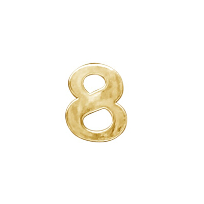 Number Signage Large No. 8 PAN SIAM Size 80 MM. Gold | OfficeMate