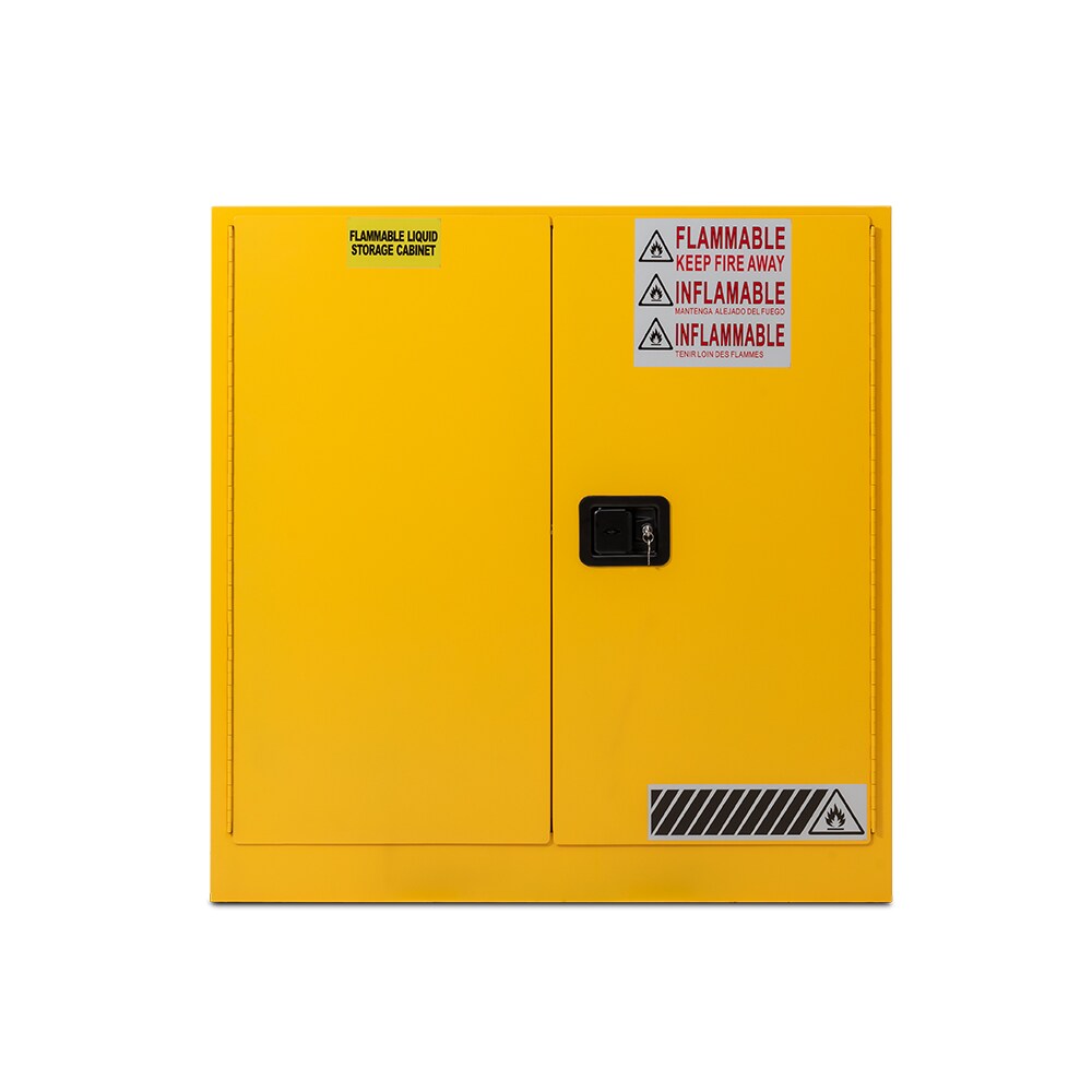Efc0030 สีเหลือง ตู้เก็บสารอันตราย สำหรับของเหลวไวไฟ 11 Officemate