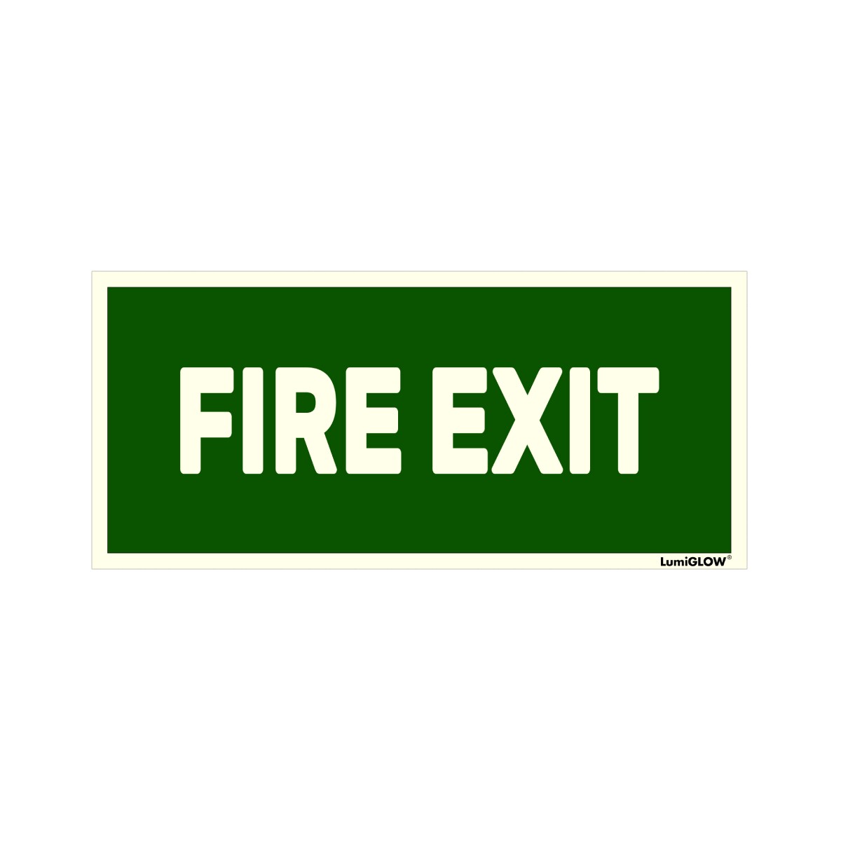 Glow signage Emergency Exit 15x33cm LumiGLOW E07 OfficeMate
