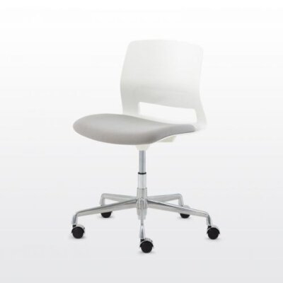 MODERNFORM เก้าอี้สัมมนา เก้าอี้ทำงาน เก้าอี้บาร์เตี้ย-ปรับสูงได้ รุ่น ESN-006C สีขาว