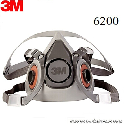 3M #6200 หน้ากากครึ่งหน้าชนิดไส้กรองคู่ (กล่อง 24ชิ้น) 70071606472 ...