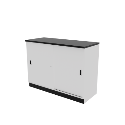 Back Counter Unit Back Counter 120x50x85 ซม. -สีขาว-ดำ | OfficeMate