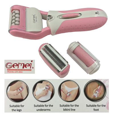 Gemei Hair shaver GM-3052 Pink GM-3052 - Pink Size 18.5 x 19.5 x 5.5 cm.