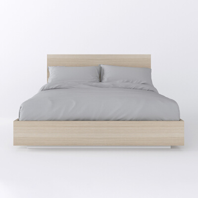 เตียงนอน รุ่น Barn ขนาด 6 ฟุต 2 ลิ้นชัก สีขาว/ลายไม้ (จัดส่ง กทม ปริมณฑล) |  Officemate