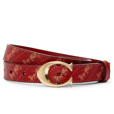 Coach C7121 Signature Buckle Belt With Horse And Carriage Print, 25 MM Coach C7121 Signature Buckle Belt With Horse And Carriage  main image 2