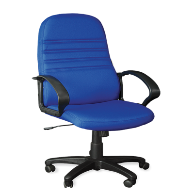 เก้าอี้สำนักงานพนักพิงสูง ไทโย (ผ้าฝ้าย) CA 222A สีดำ-น้ำเงิน Taiyo