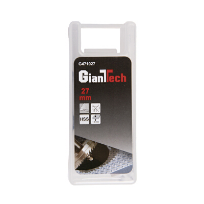ดอกโฮลซอว์เจาะเหล็ก GIANTTECH รุ่น G471027  สีเงิน ขนาด 2.7 x 2.7 x 7.4 ซม. 27 มม. Gianttech