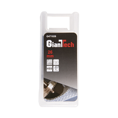 ดอกโฮลซอว์เจาะเหล็ก GIANTTECH รุ่น G471026 สีเงิน  ขนาด 2.6 x 2.6 x 7.4 ซม. 26 มม. Gianttech
