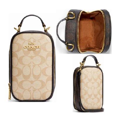 Coach CB852 Eva Phone Crossbody In Im/Light Khaki/Brown Multi