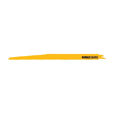 DEWALT ใบเลื่อยชักตัดไม้ รุ่น DW4849 ขนาด 12 นิ้ว 5/8 TPI (ชุด 5 ใบ) สีเหลือง DeWALT