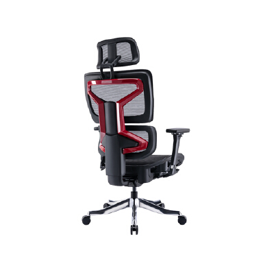 Work Station Office Ergonomic Chair Serie Model S (Black-Red) | OfficeMate