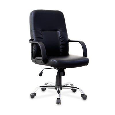 เก้าอี้สำนักงาน มีเท้าแขน หนัง PVC สีดำ โม-เทค BB5B MO-TECH
