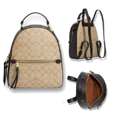 Coach jordyn backpack with signature canvas hot sale