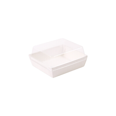 GOOD BOX PACK กล่องขนมจตุรัสขาว+ฝา รุ่นEco ไซส์ S 12.5x14x6 cm แพ็คละ ...