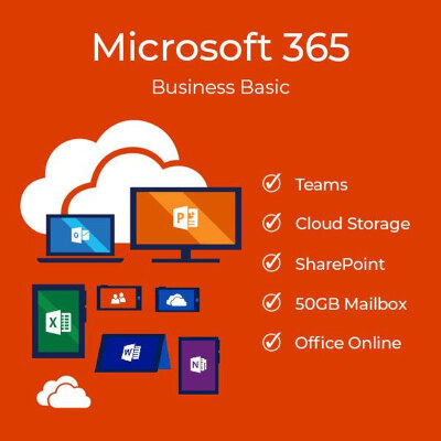 MICROSOFT OFFICE Microsoft 365 สำหรับธุรกิจ Business Basic (ส่ง License ผ่านทาง E-Mail เท่านั้น ...