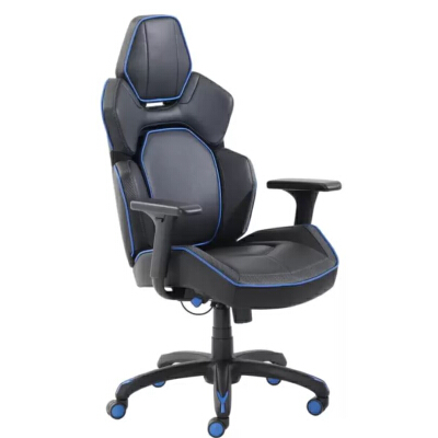True innovations Gaming Chair Black-Blue Color | OfficeMate