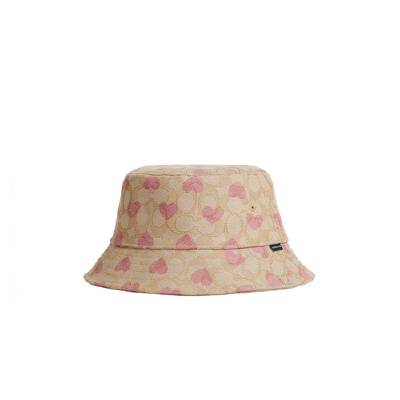 COACH หมวกทรงบักเก็ต SIGNATURE HEART PRINT รุ่น CP354 สี  display picture 2