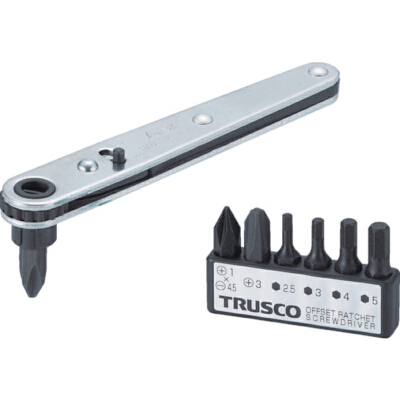 TRUSCO ชุดไขควง OFFSET RATCHET DRIVER 7 ชิ้น รุ่น TRD-417 TRUSCO
