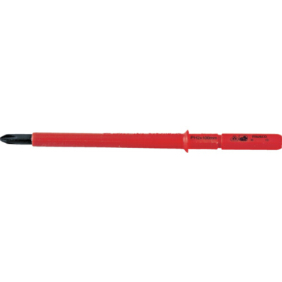 TRUSCO ไขควงหุ้มฉนวน 0X60 มม. มาตรฐาน IEC60900 สีแดง TRUSCO