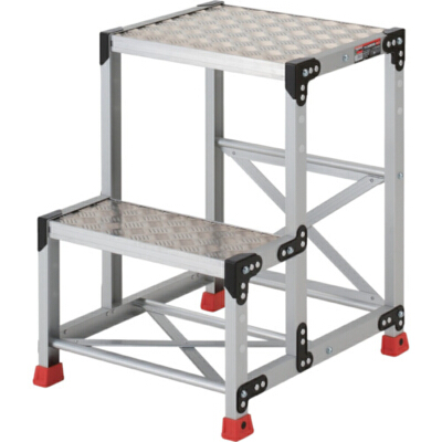 TRUSCO บันไดสเต็ป อลูมิเนียม รุ่น TSFC-257 2 ขั้น 150 กก. TRUSCO