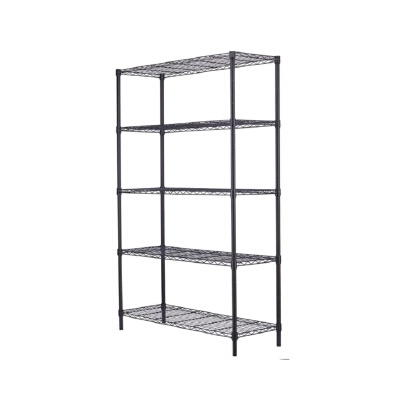 ชั้นวางของ 5 ชั้น ปรับระดับได้ สีดำ ขนาด 120x40x165 cm PSS002-5T165 BH/LC Prospec