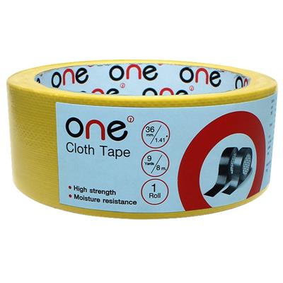 เทปผ้า 36mm.x9y. เหลือง ONE