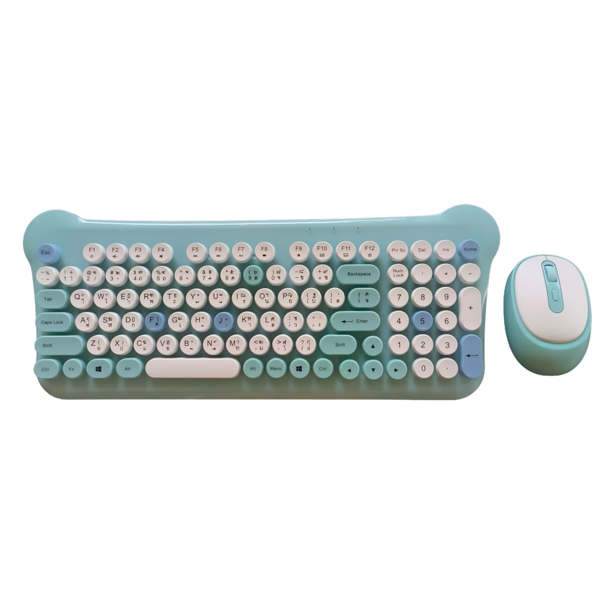 GEEZER Wireless Keyboard Mouse Combo 104 Keys HELLO BEAR